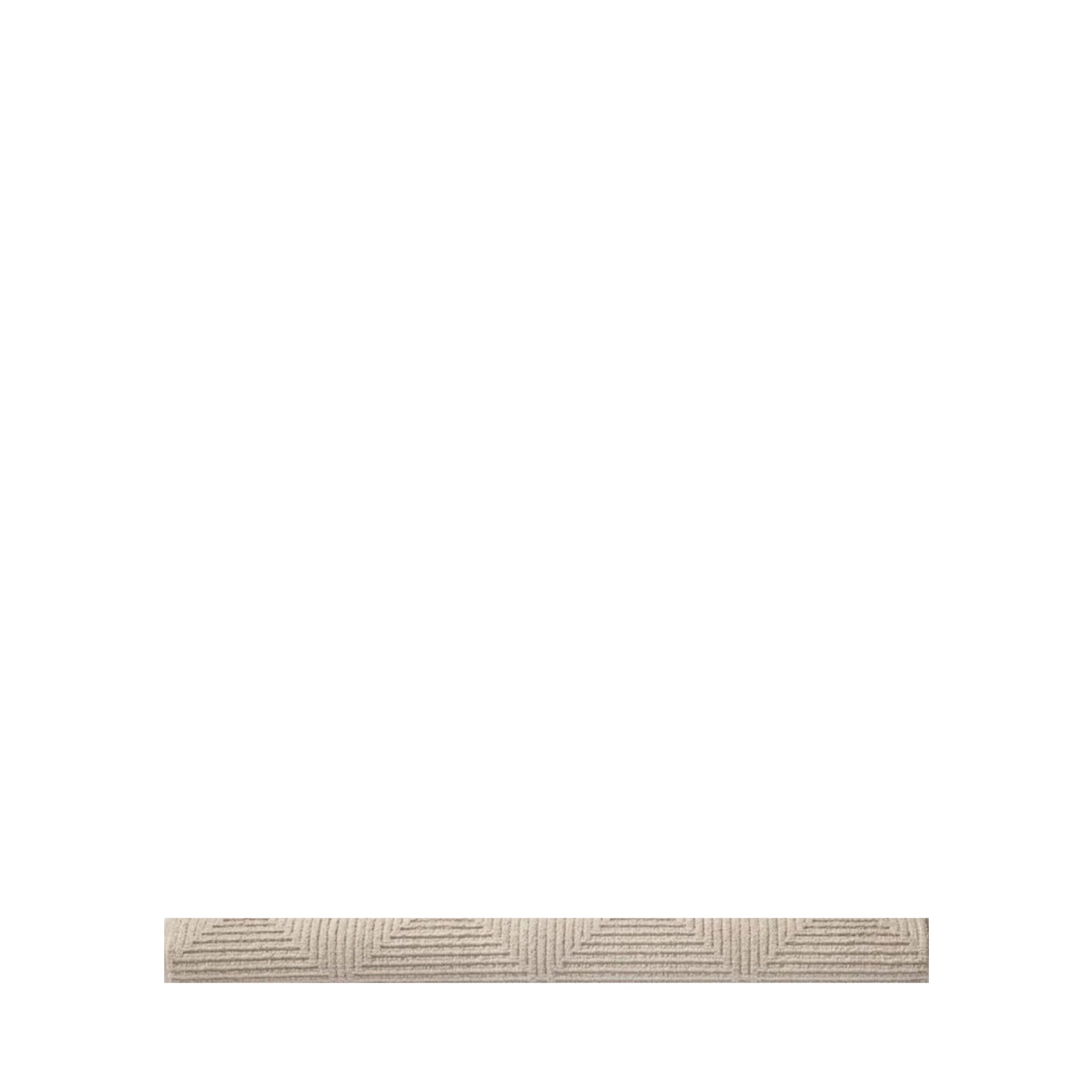 FDB Møbler Kirkeby Beige Bath Mat - 100% Organic Cotton, Eco-Friendly Design