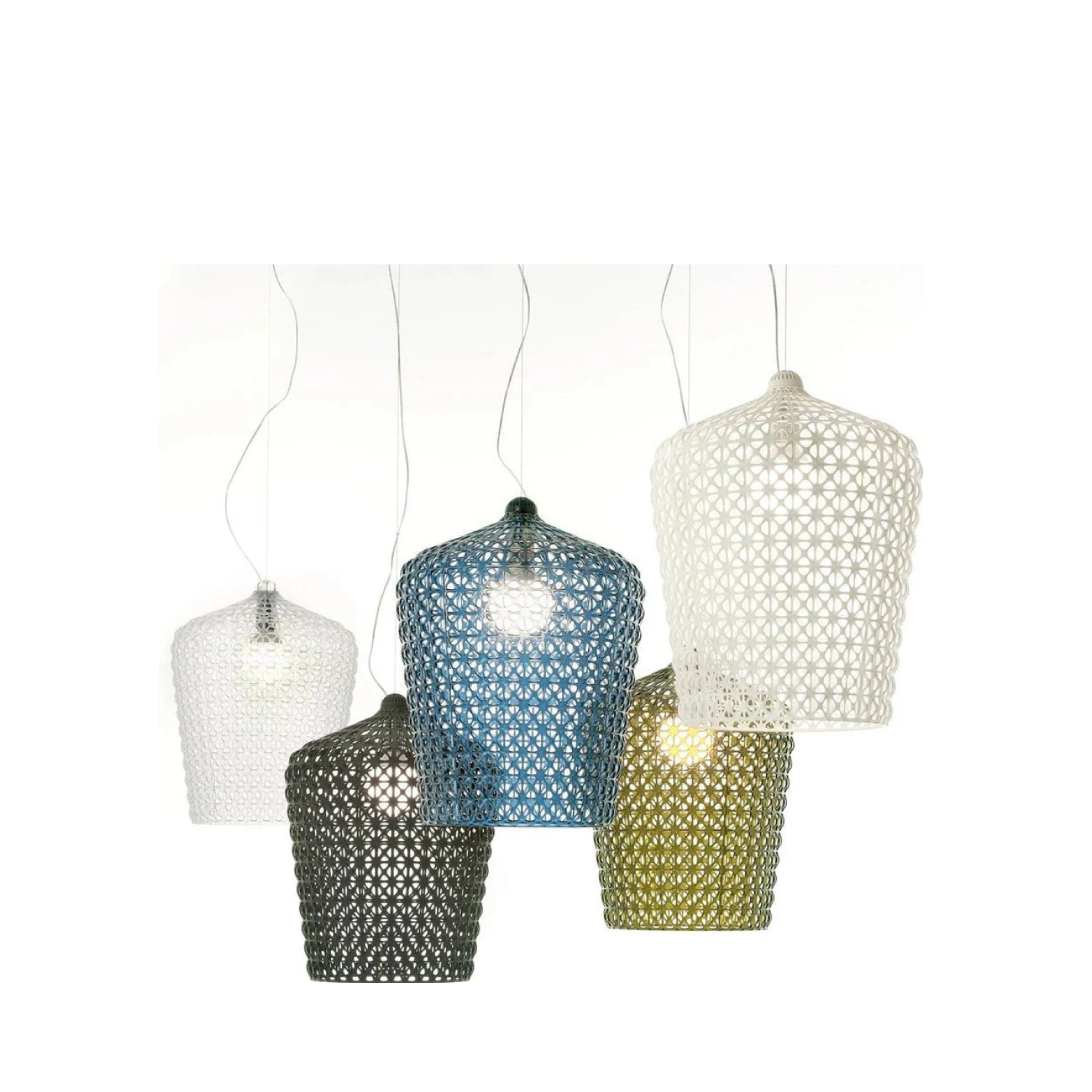 Kartell Kabuki Suspension Lamp, Light Blue