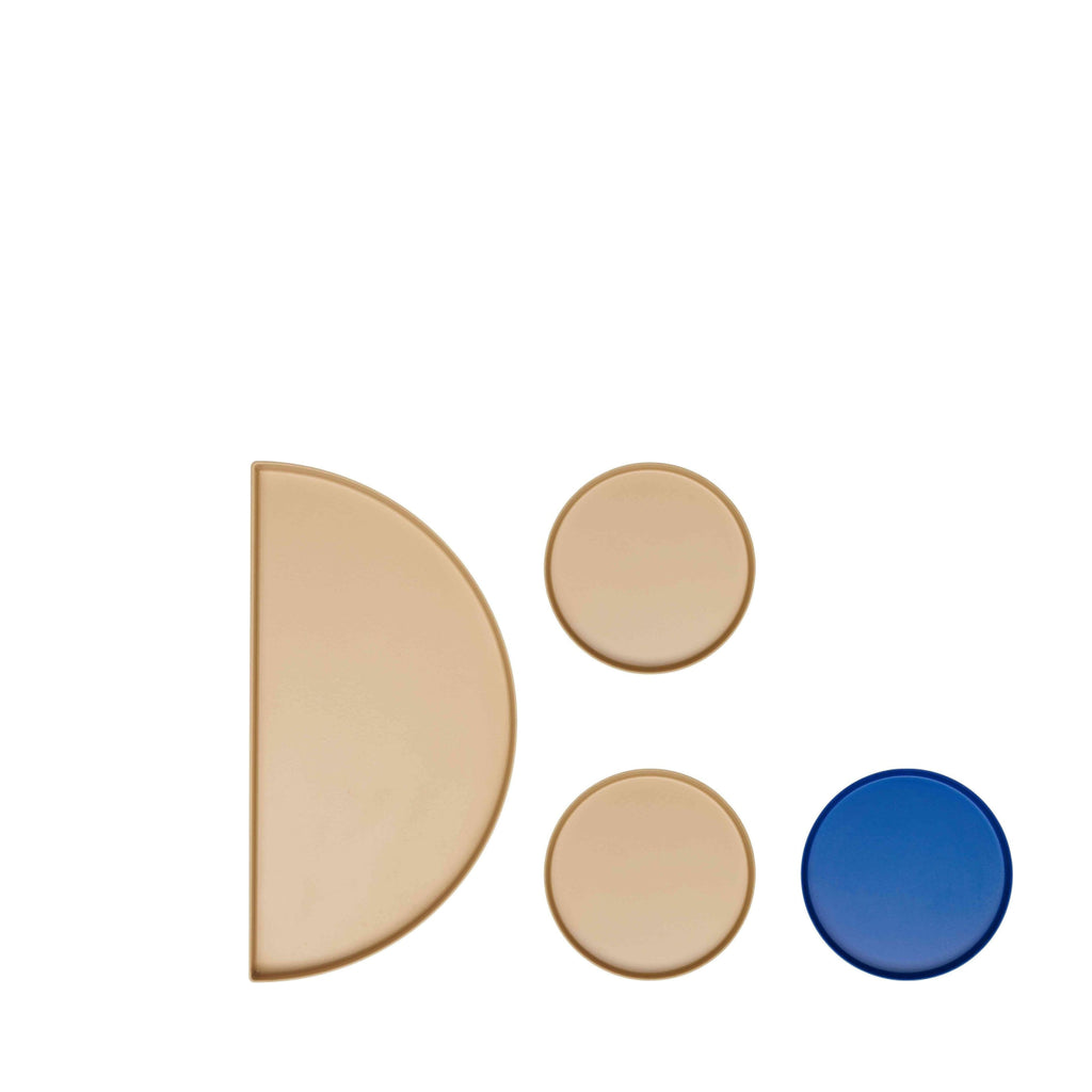 Design Letters Treasure Tray, Beige & Cobalt Blue