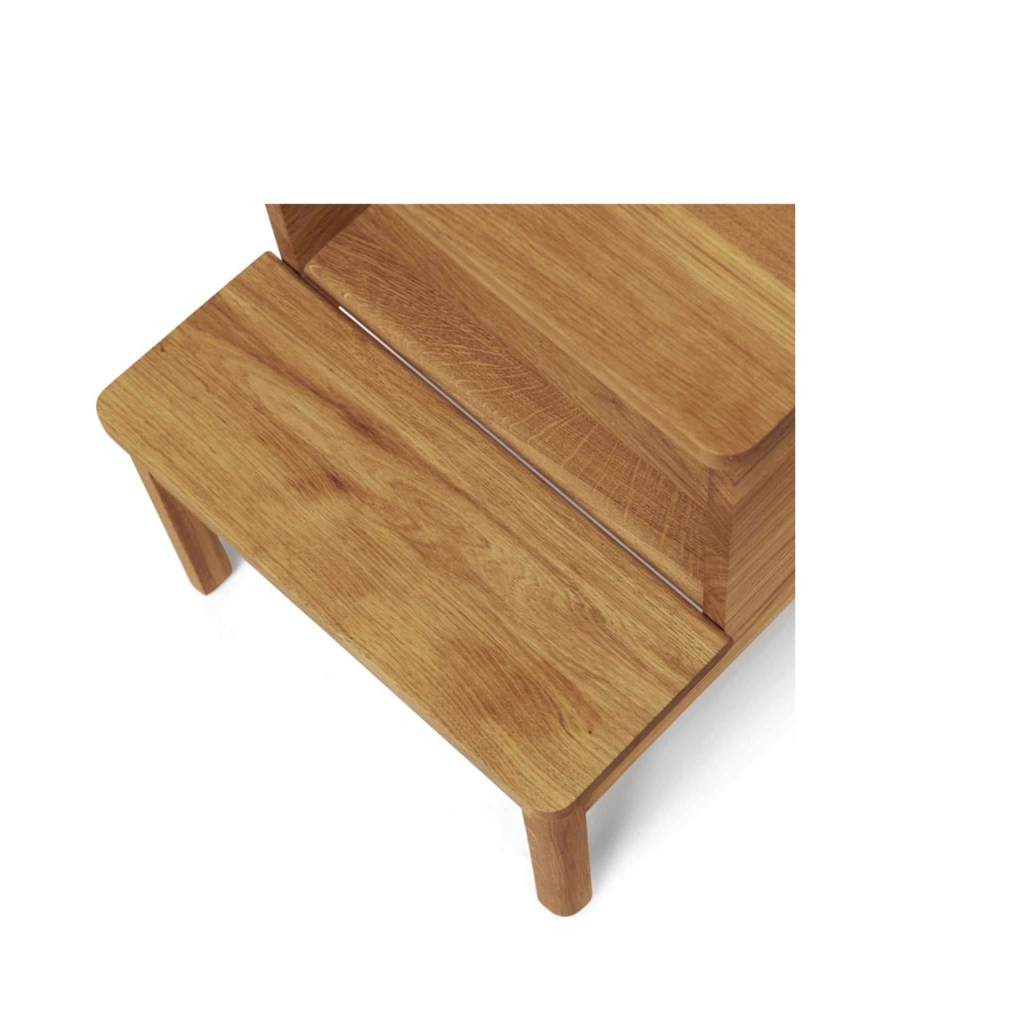 Form & Refine A Line Oak Stepstool - Natural Oiled Oak, Versatile Seat