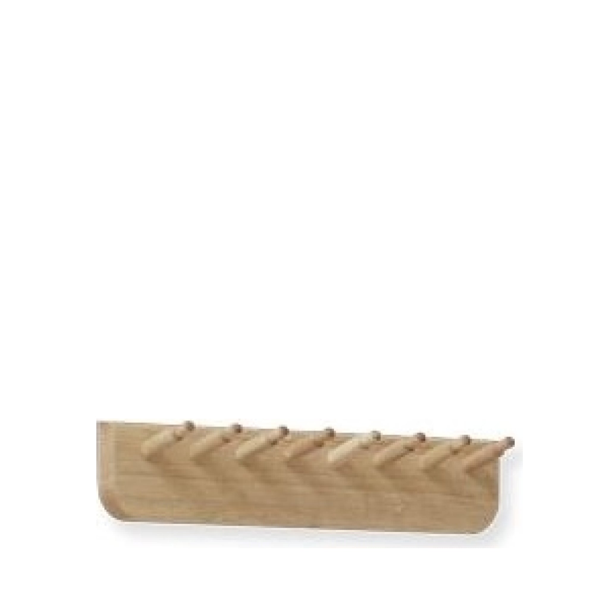 Form & Refine Echo 40cm Coat Rack – White Oiled Oak, Multi-Purpose