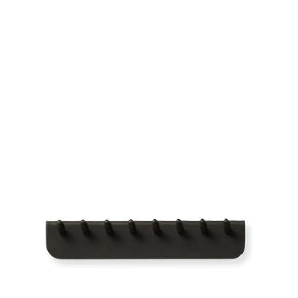 Form & Refine Echo Coat Rack 88 cm — Black Stained Oak, 18 Hooks