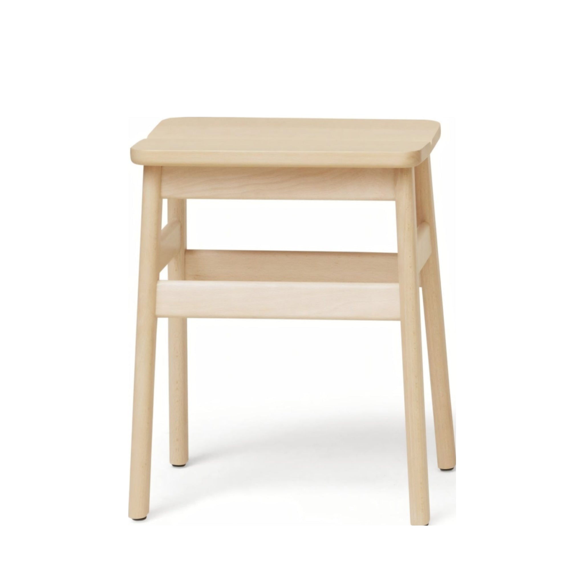 Form & Refine Angle Stool 45cm — Beech Solid Wood, Durable & Comfortable