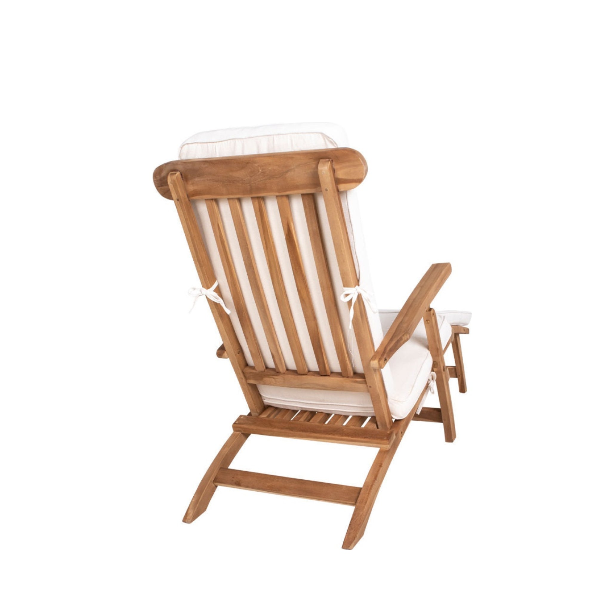 House Nordic Arrecife White Cotton Cushion for Deck Chair 197x55 cm
