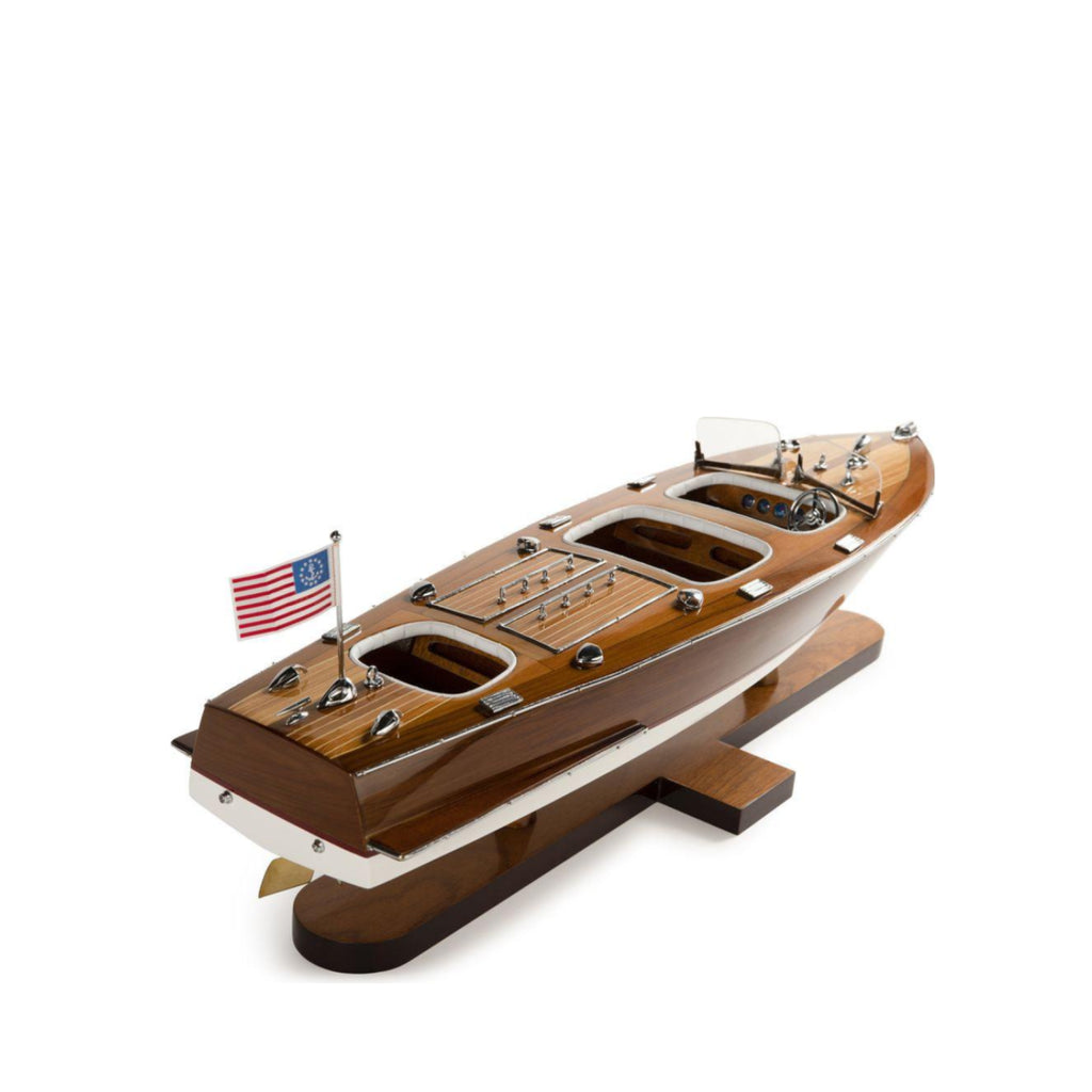 Authentic Models Triple Cockpit Boat Model