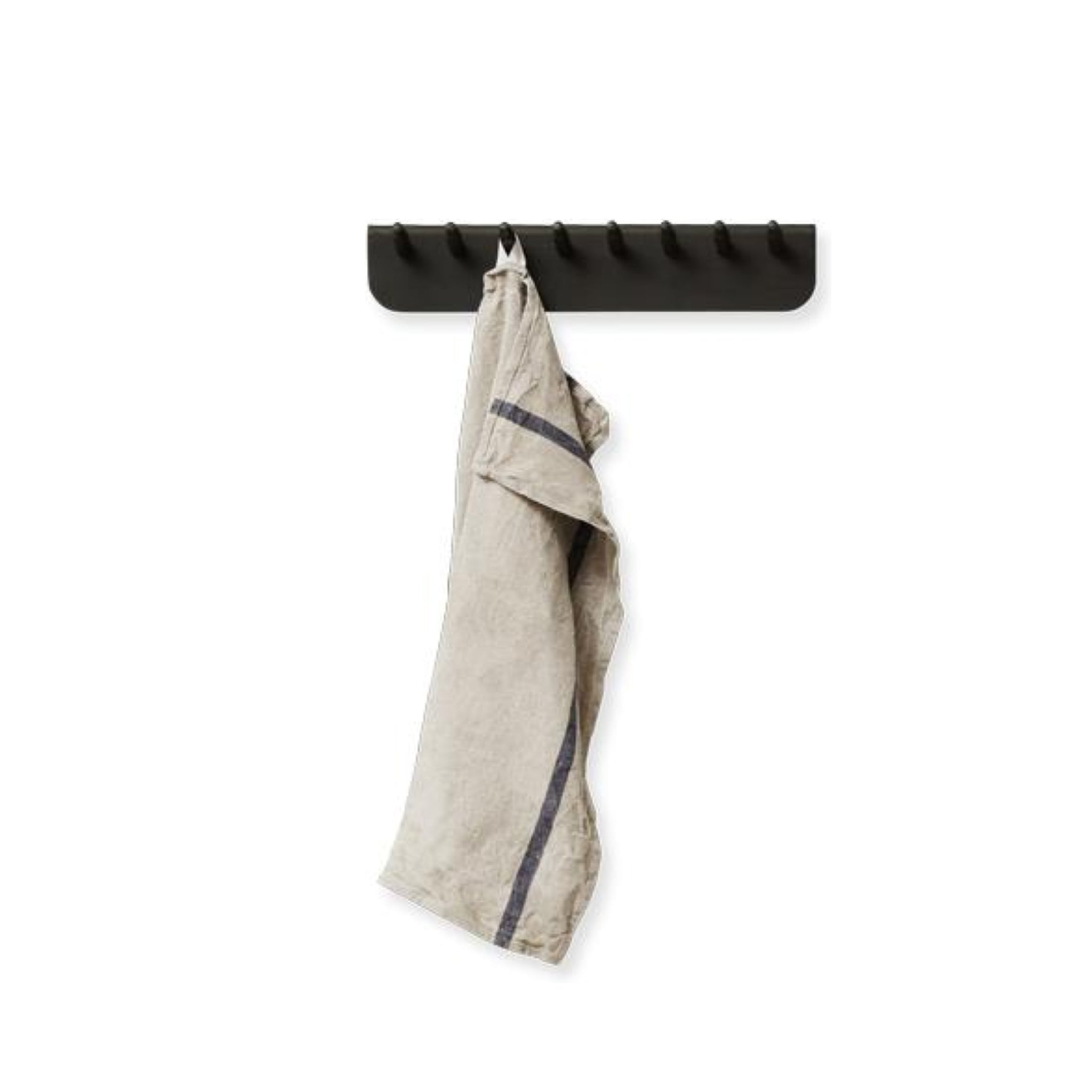 Form & Refine Echo Coat Rack 40 cm – Black-Stained Oak, Solid Wood