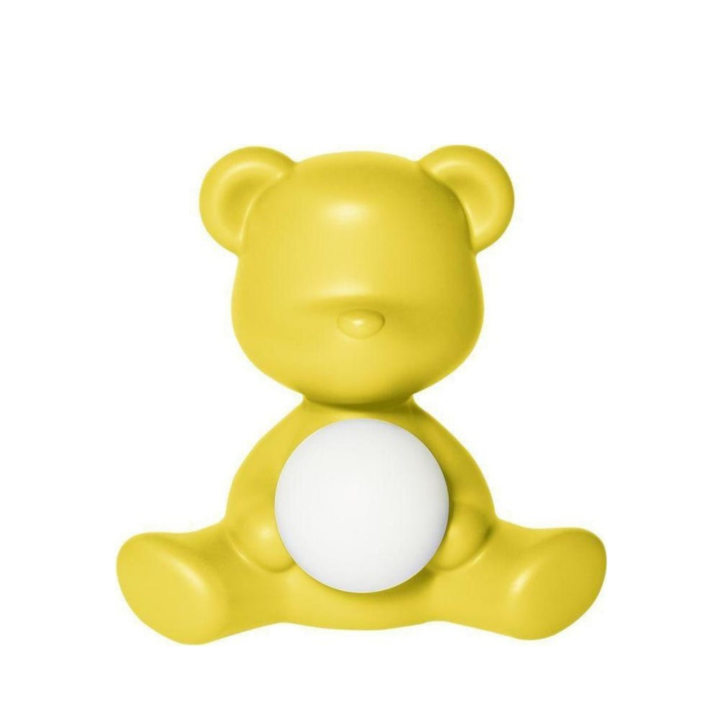 Qeeboo Teddy Girl LED Table Lamp - Rechargeable Yellow Bear Design