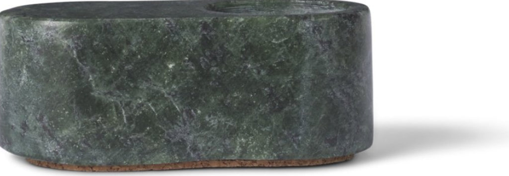 Spring Copenhagen Ovaali Candle Holder, Green