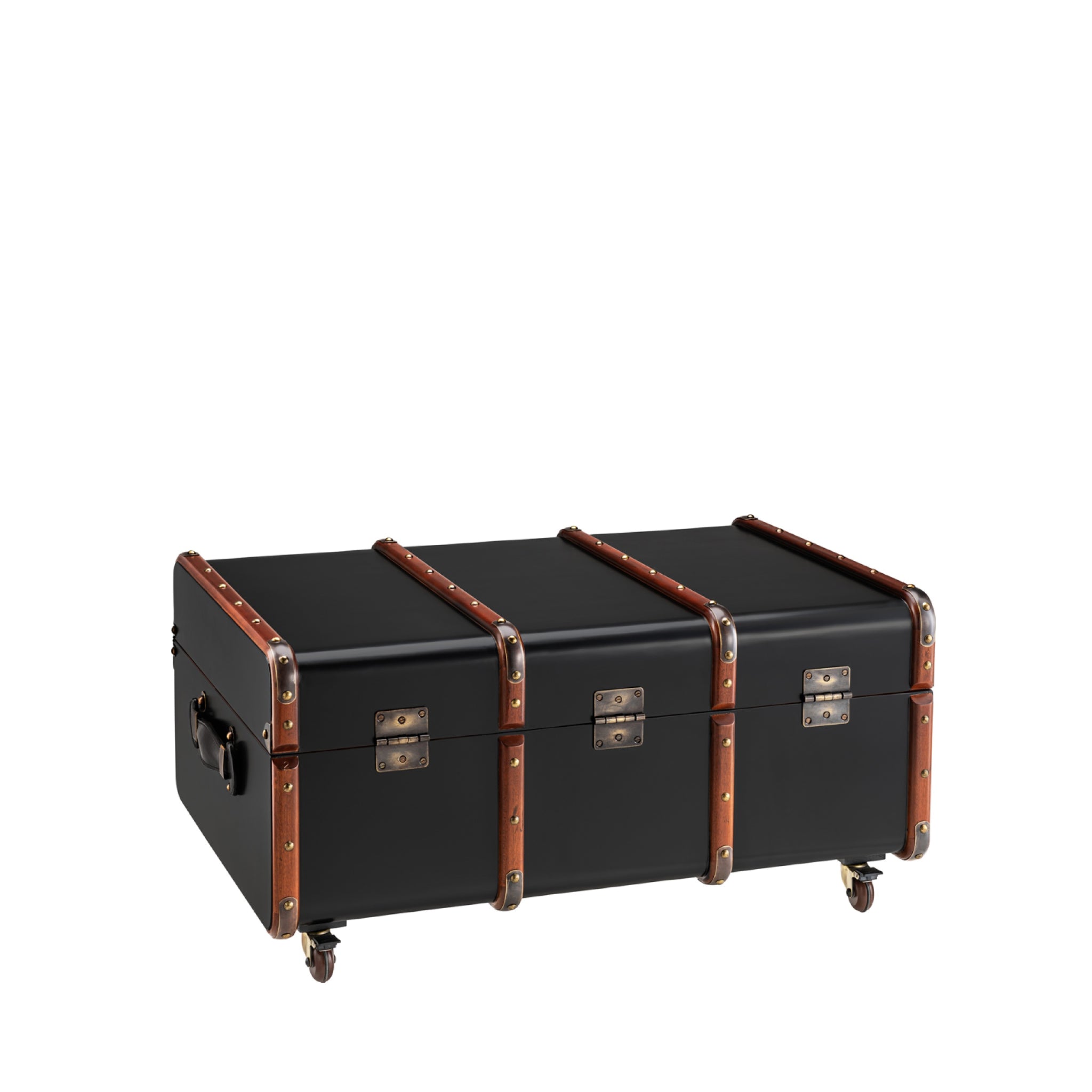 Authentic Models Stateroom Trunk Coffee Table, Black