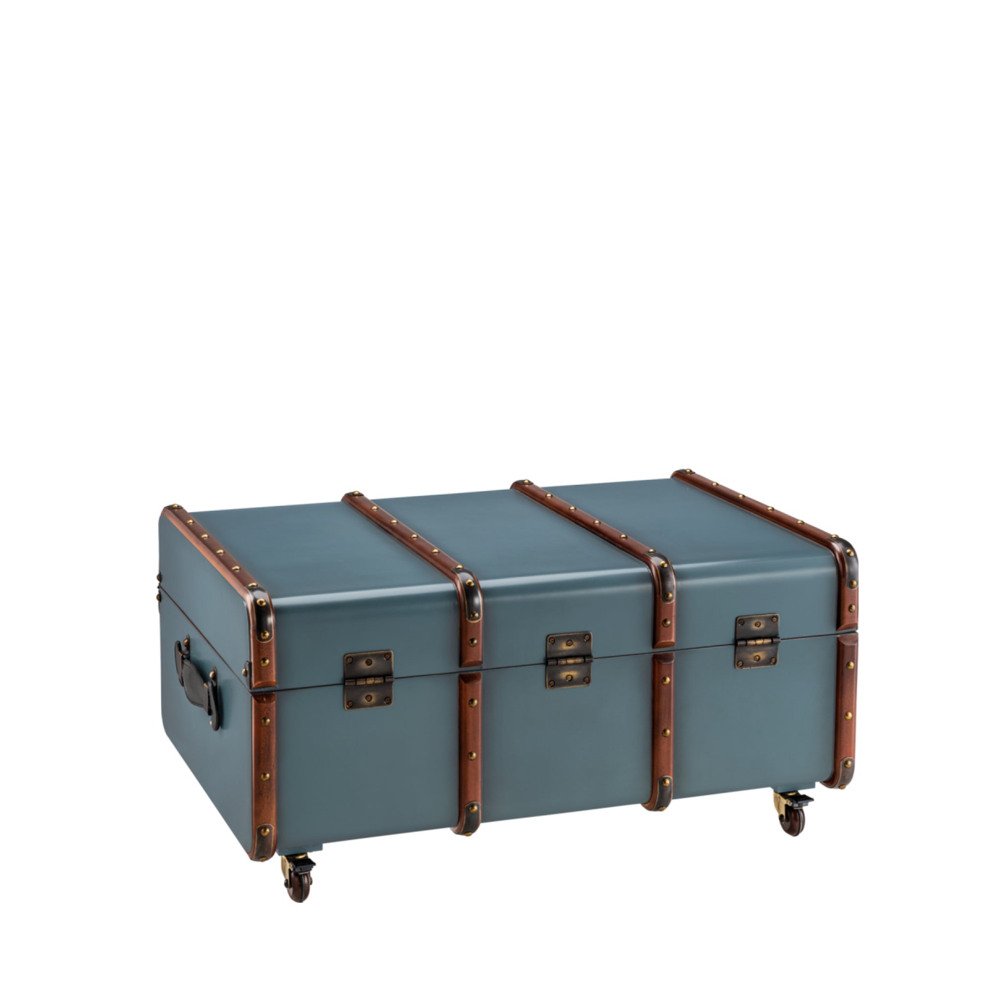 Authentic Models Stateroom Trunk Coffee Table, Petrol