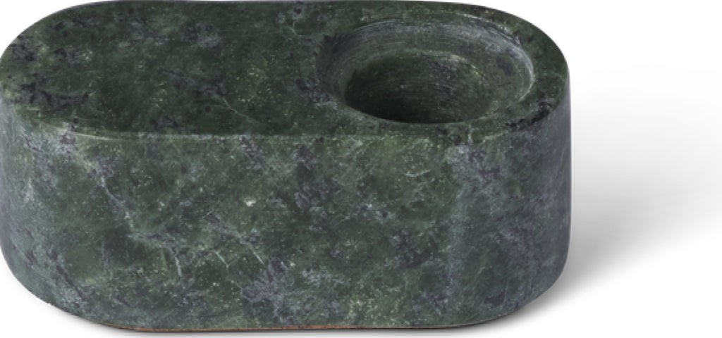 Spring Copenhagen Ovaali Candle Holder, Green