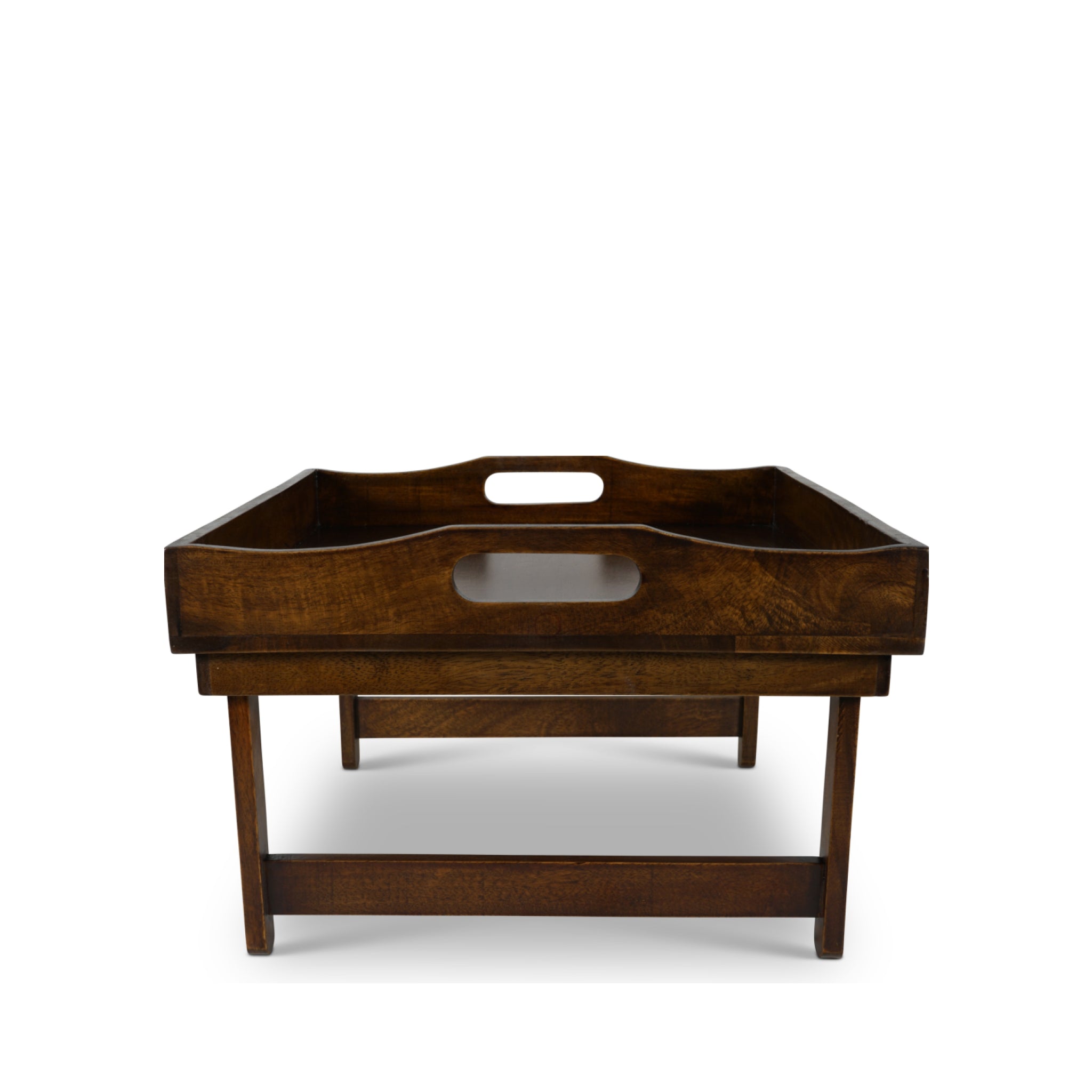 Authentic Models Wooden Serving Tray With Folding Feet, Small