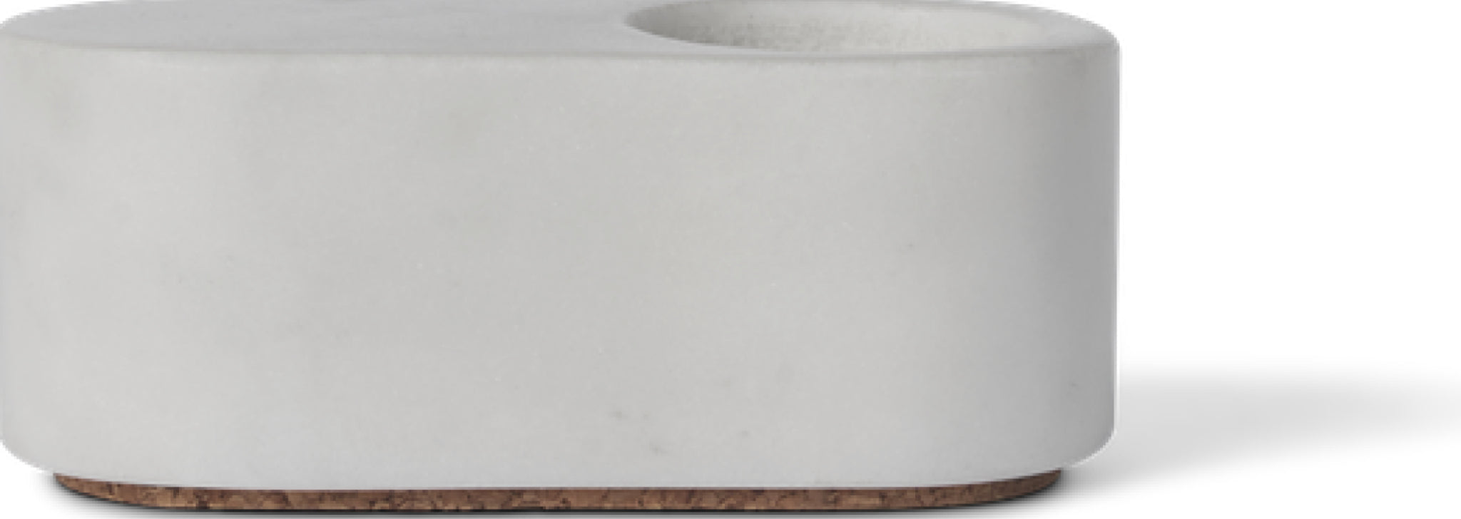 Spring Copenhagen Ovaali Candle Holder, White