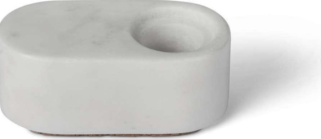 Spring Copenhagen Ovaali Candle Holder, White