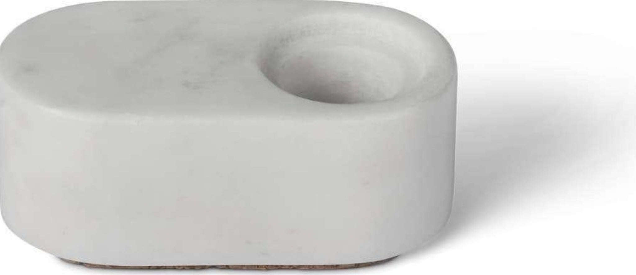 Spring Copenhagen Ovaali Candle Holder, White