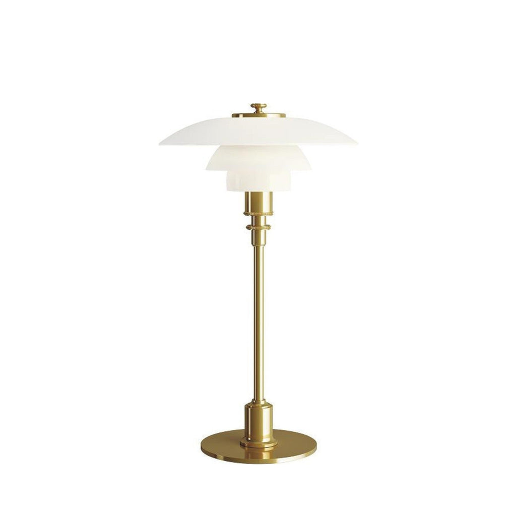 Louis Poulsen PH 2/1 table lamp, brass
