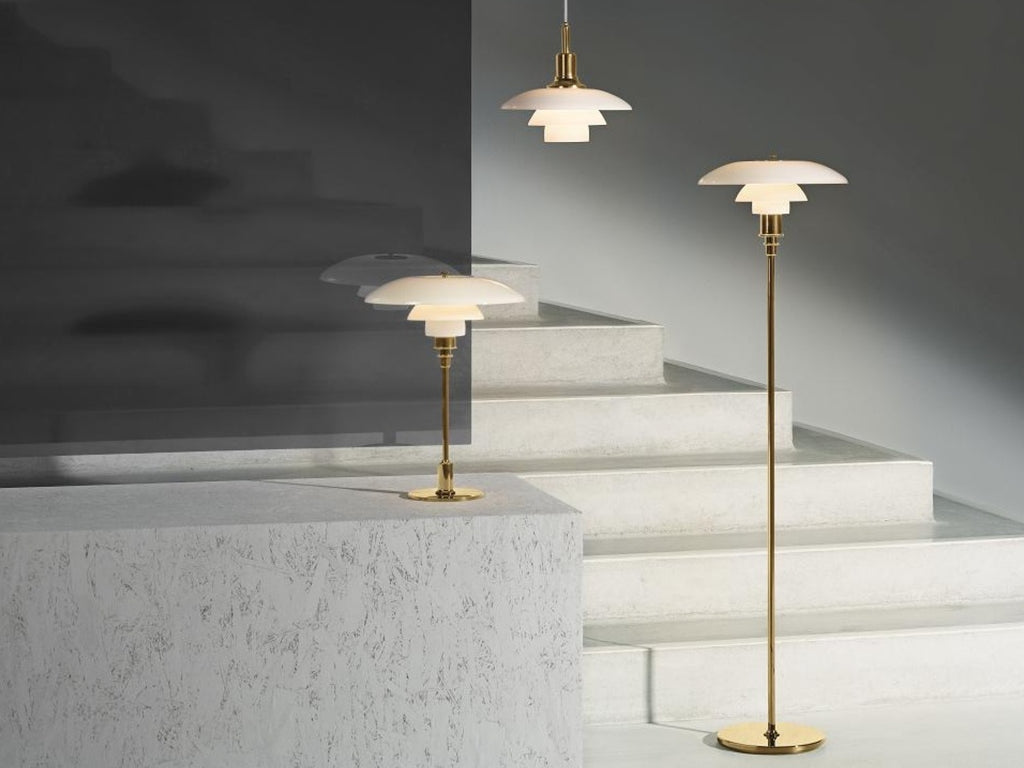 Louis Poulsen PH 2/1 table lamp, brass