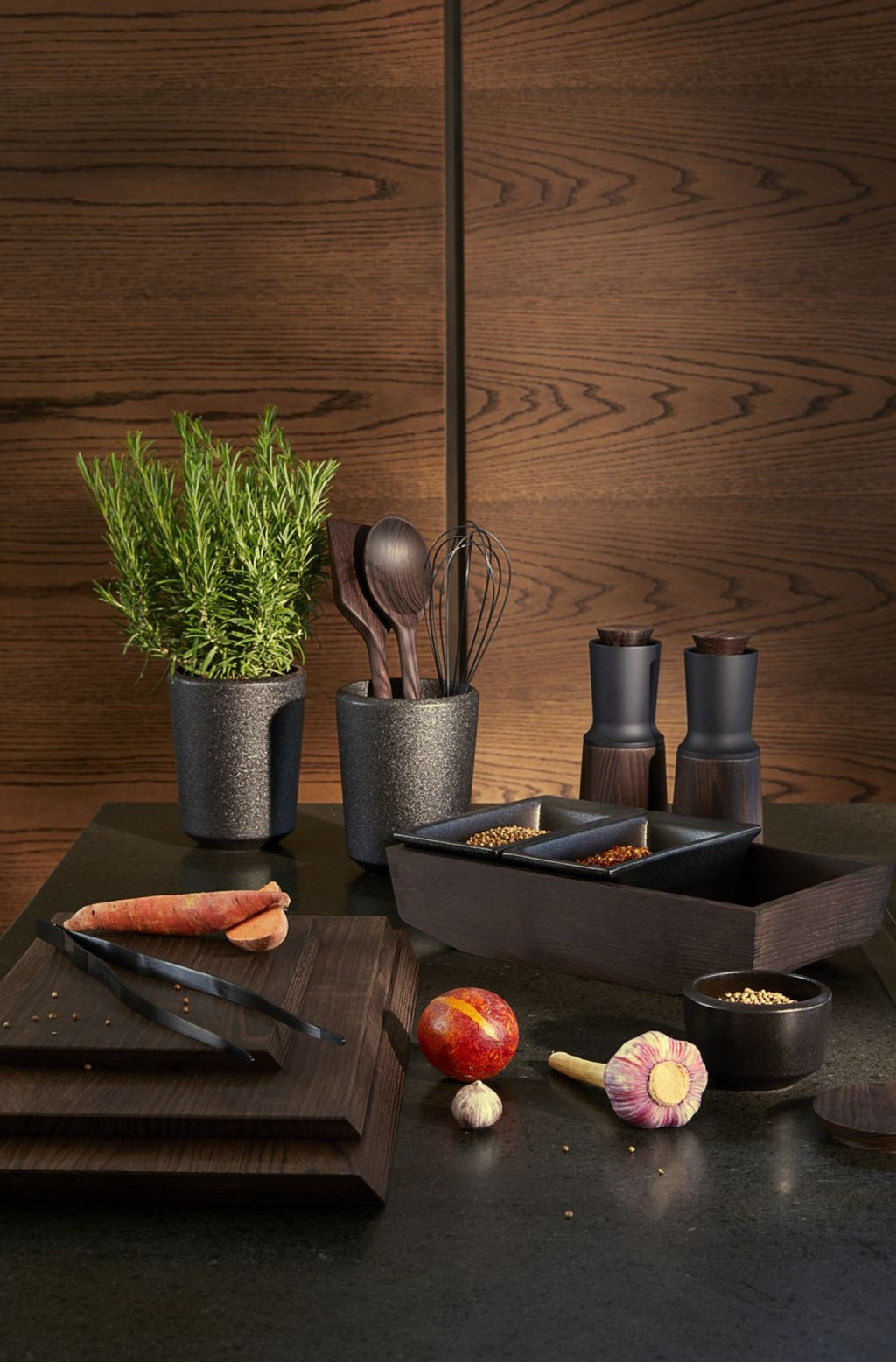 Rosendahl Rå Kitchen Tweezers, Gun Metallic