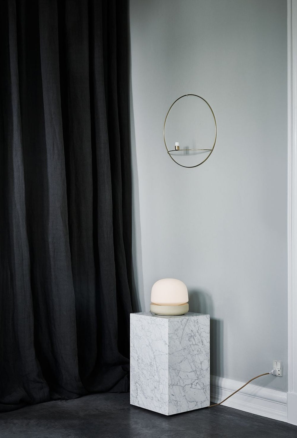 Audo Copenhagen Pov Circular Candle Holder Large, Brass