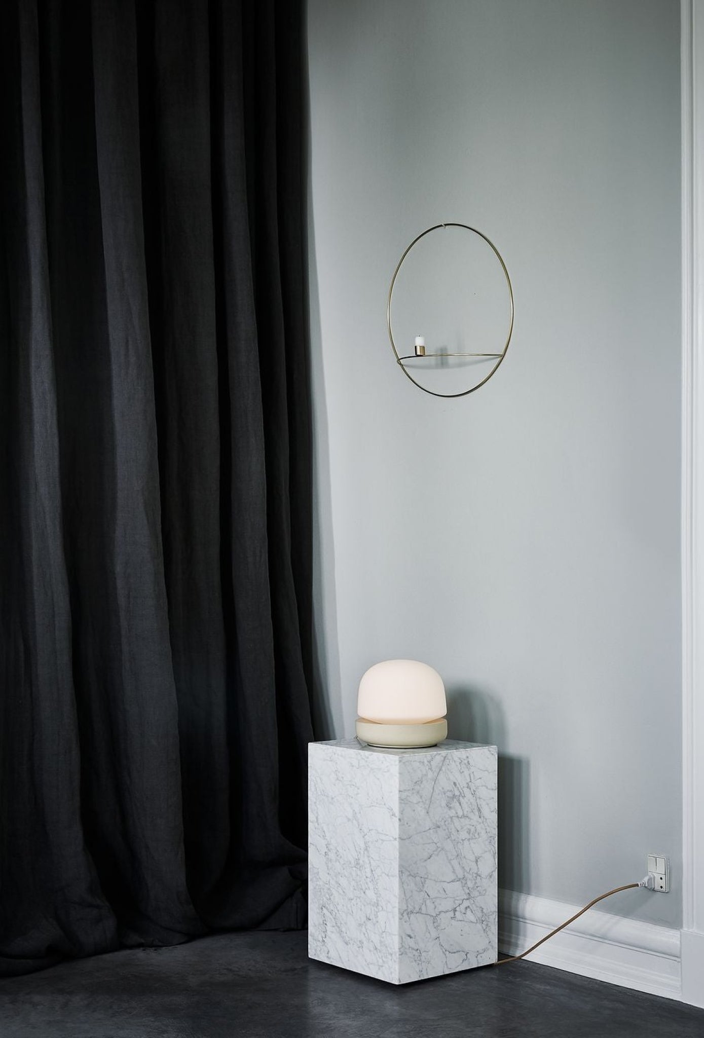 Audo Copenhagen Pov Circular Candle Holder Large, Brass