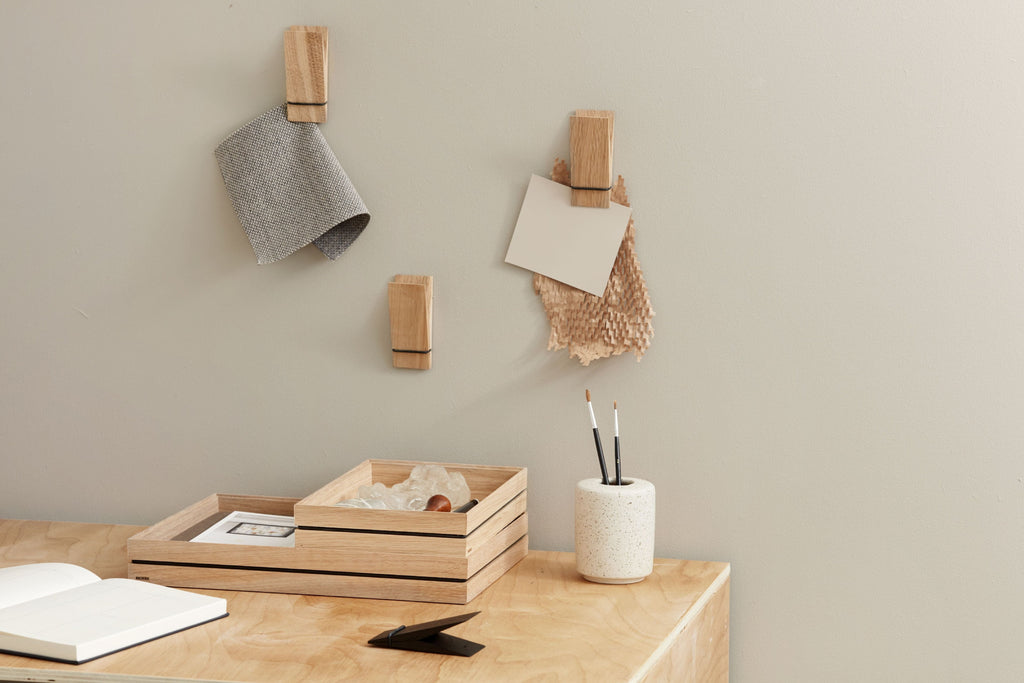 Moebe Oak Wooden Clips - Versatile Pinch Series for Home & Office Use