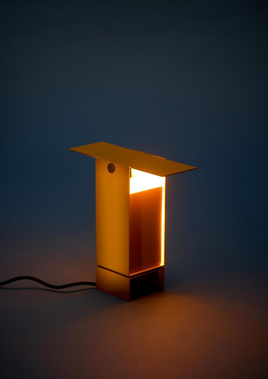 Illuminate Your Space: MOEBE Yellow Pivoting Table Lamp - Danish Design