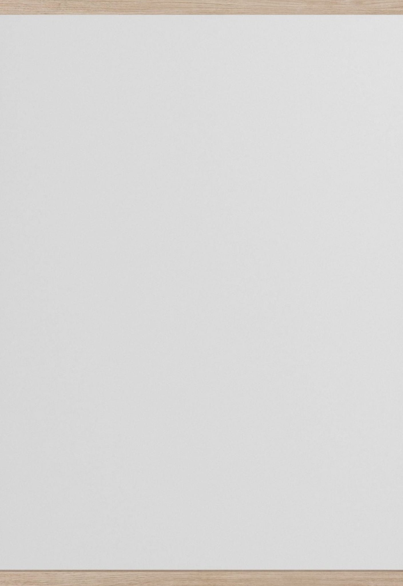 Moebe Rectangular Oak Wall Mirror 43.3x30 cm - Minimalist Nordic Design