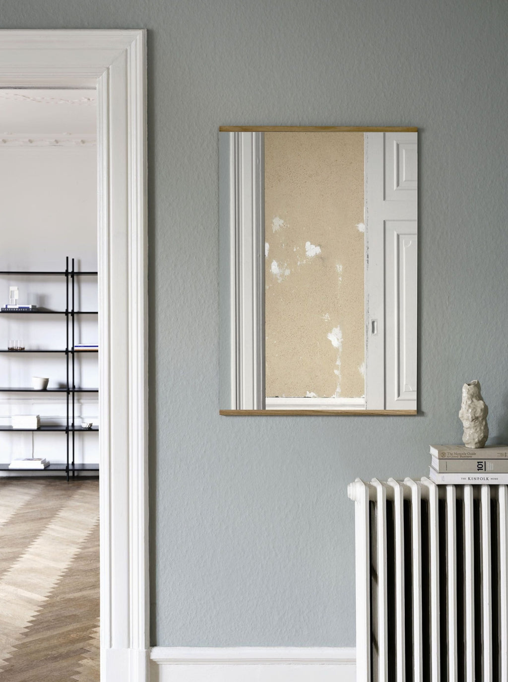 Moebe Rectangular Oak Wall Mirror 43.3x30 cm - Minimalist Nordic Design