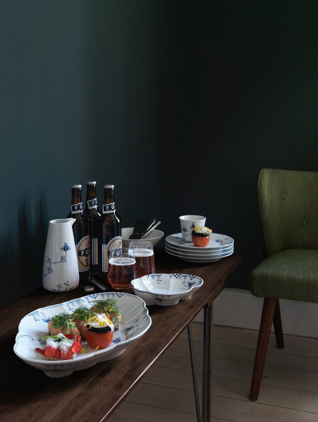 Royal Copenhagen Elements Blue Jug, 70 Cl