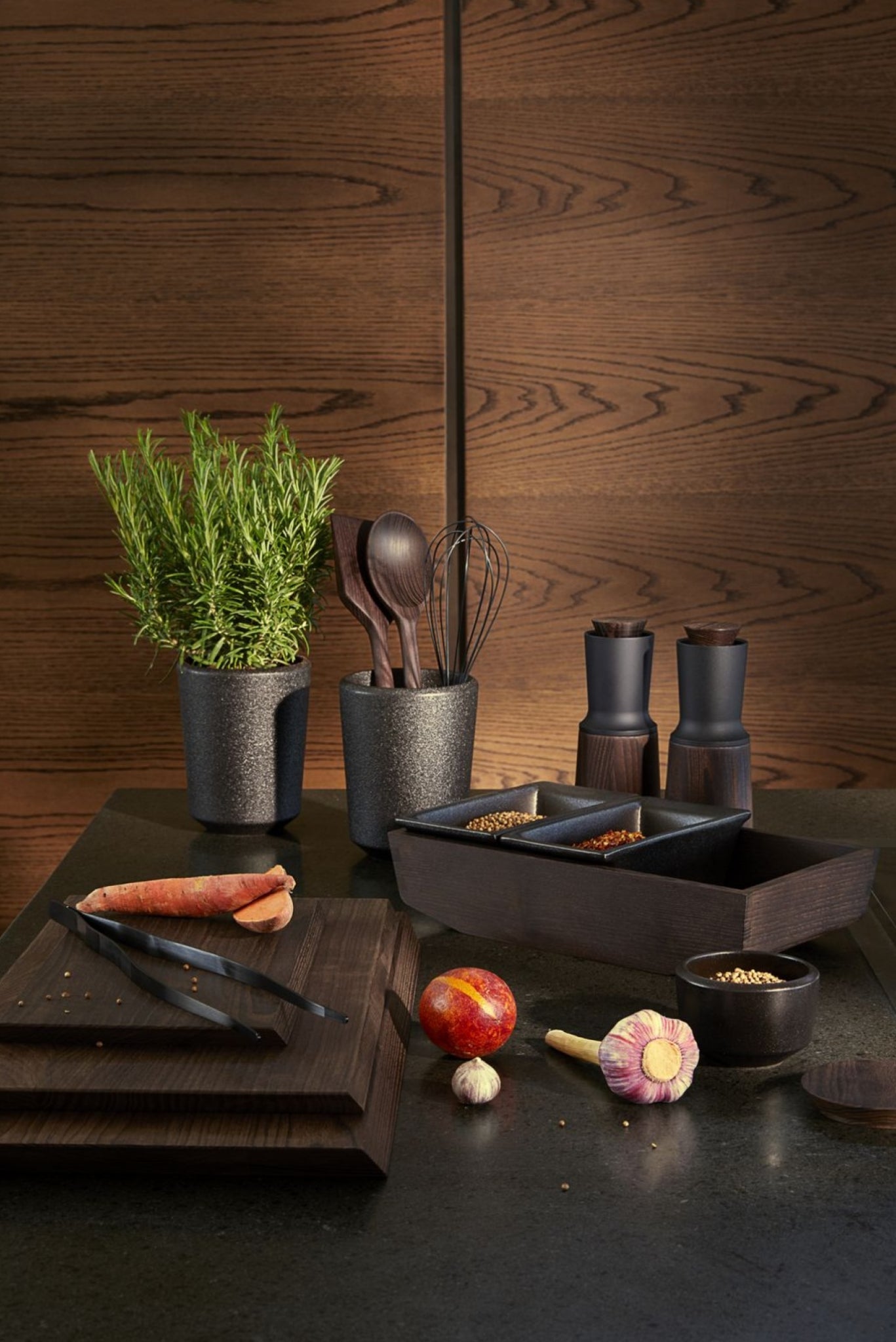 Rosendahl Rå Kitchen Tweezers, Gun Metallic