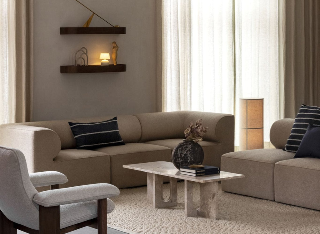 Audo Copenhagen Mimoides cushion 60x60 cm, ochre