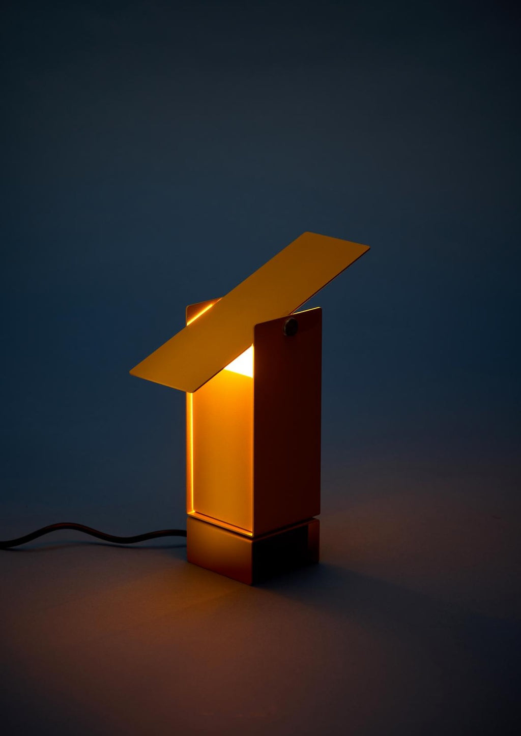 Illuminate Your Space: MOEBE Yellow Pivoting Table Lamp - Danish Design