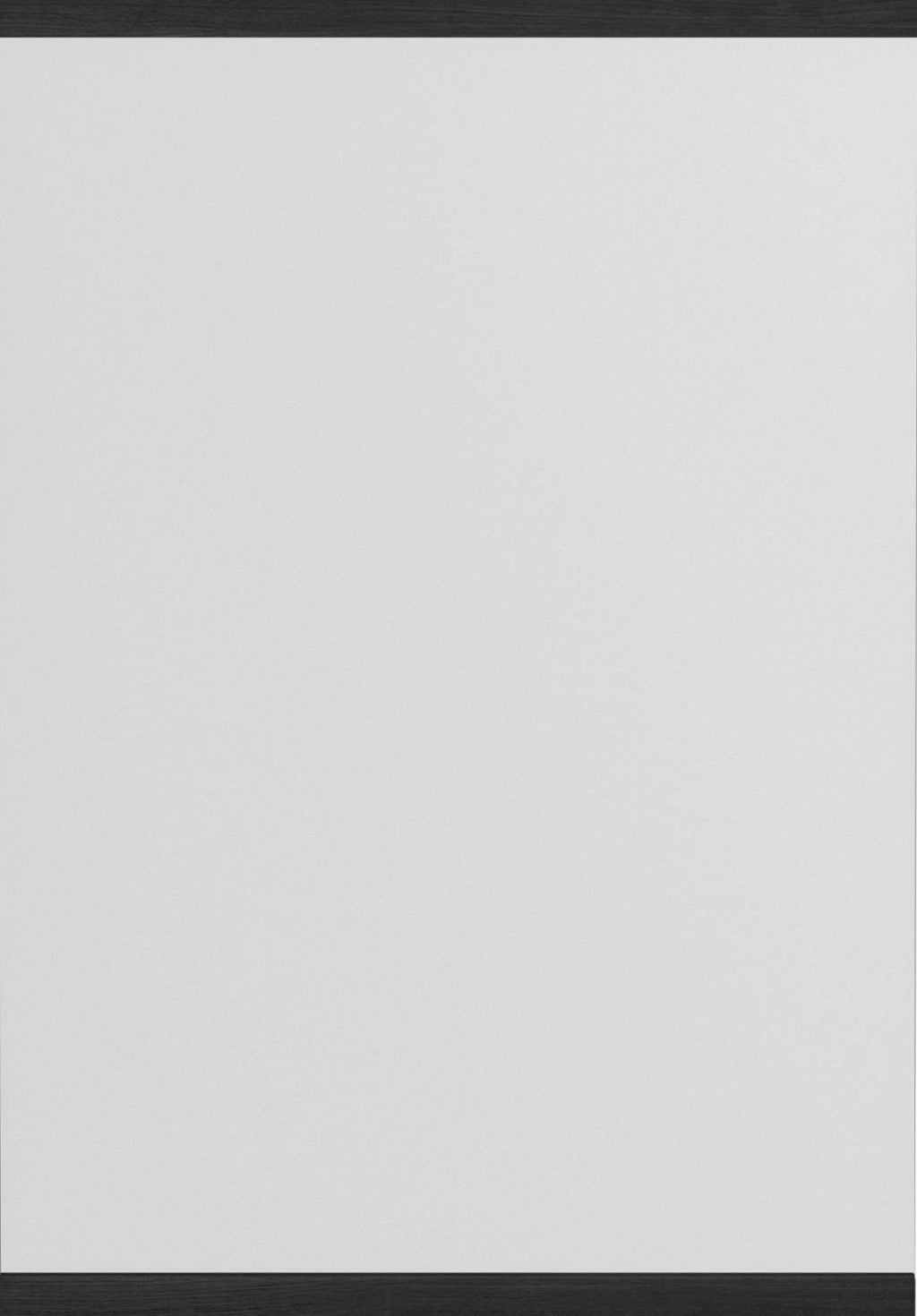 Moebe Black Rectangular Wall Mirror 43.3x30 cm - Minimalist Oak Design