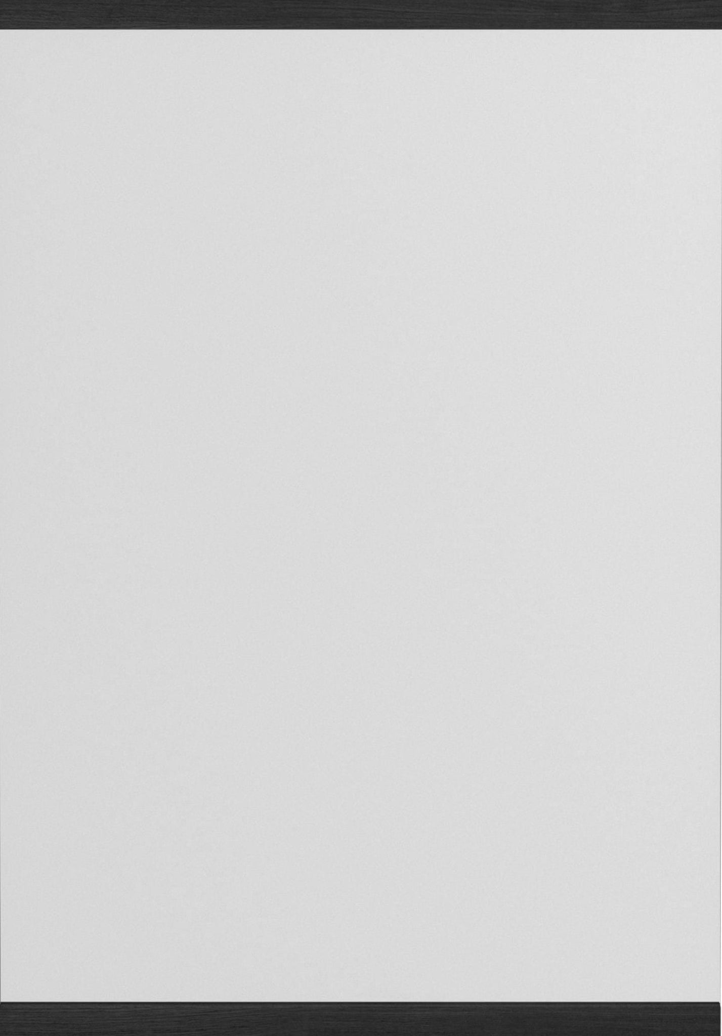 Moebe Black Rectangular Wall Mirror 43.3x30 cm - Minimalist Oak Design