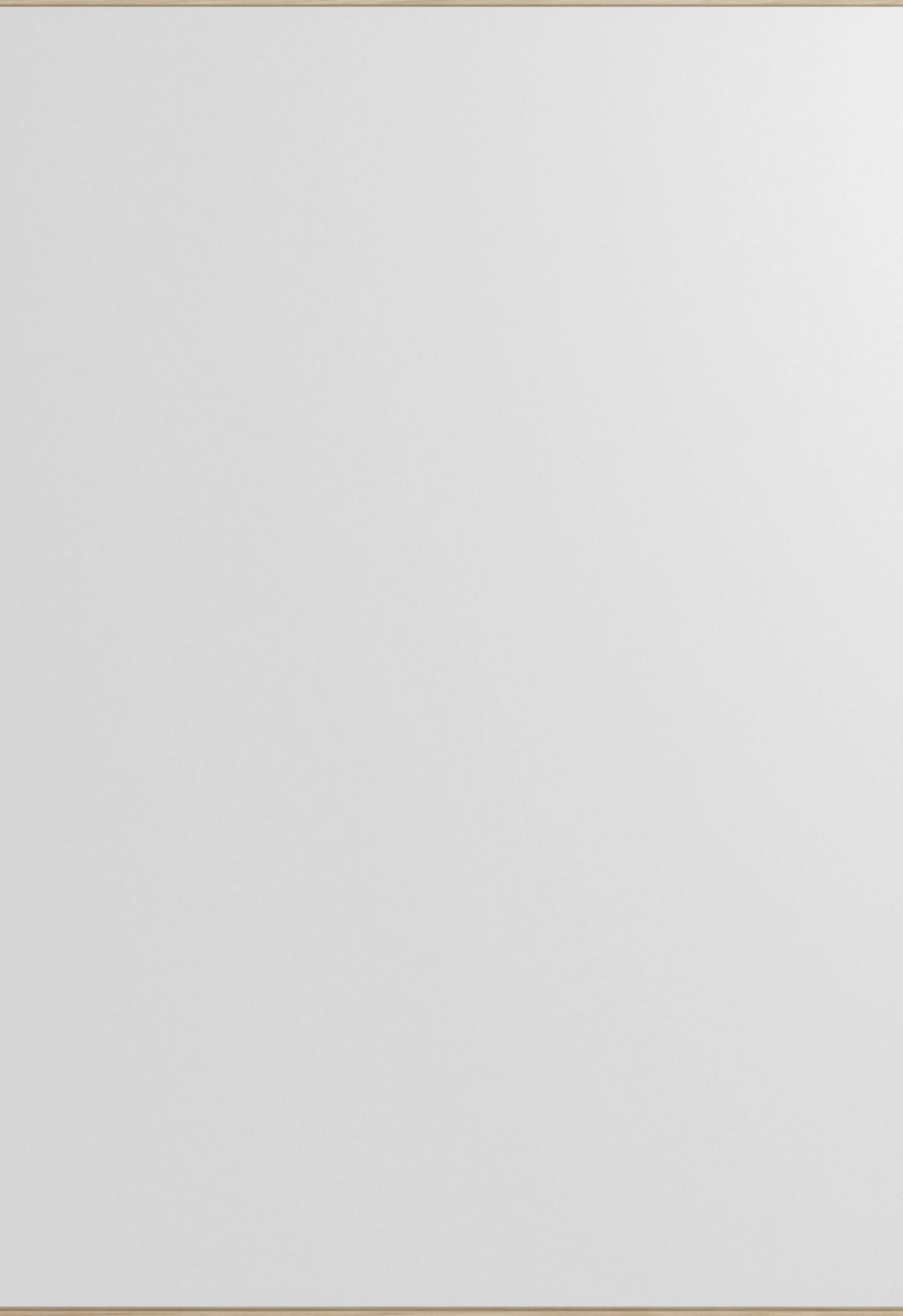 Minimalist Moebe Rectangular Wall Mirror in Ash - 101.8x70 cm