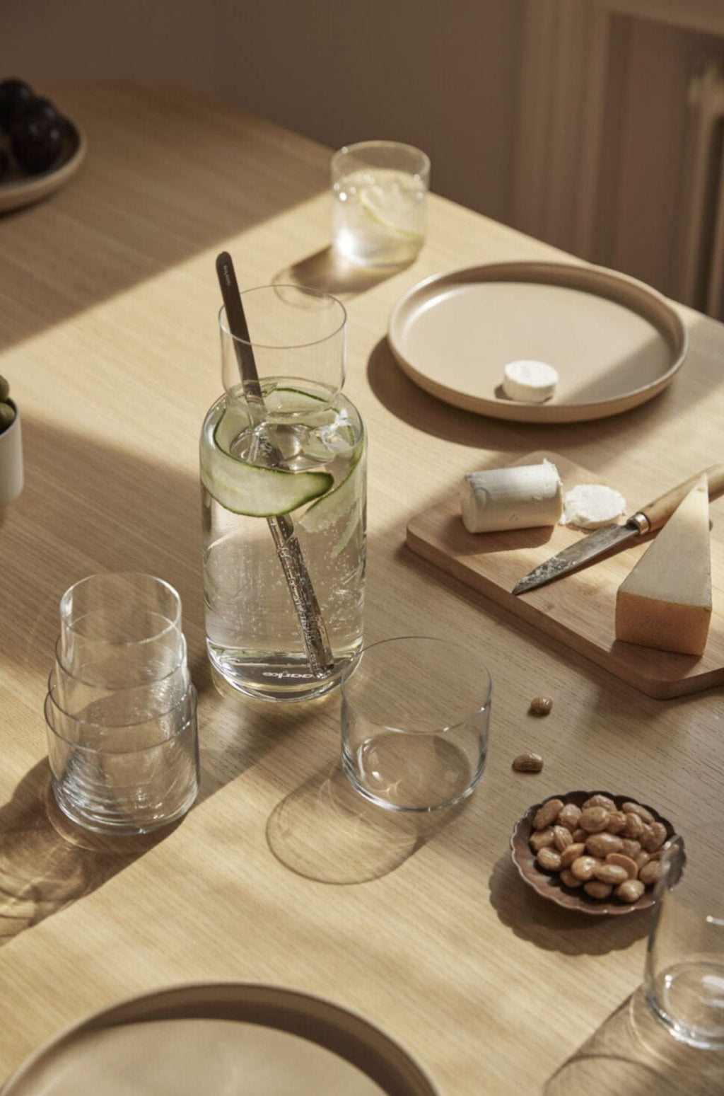 Aarke Nesting Glass Set: Stylish Crystal Glasses, Space-Saving Design