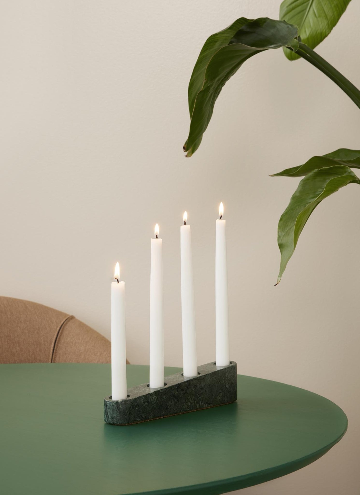 Spring Copenhagen Ilta Candleholder, Green
