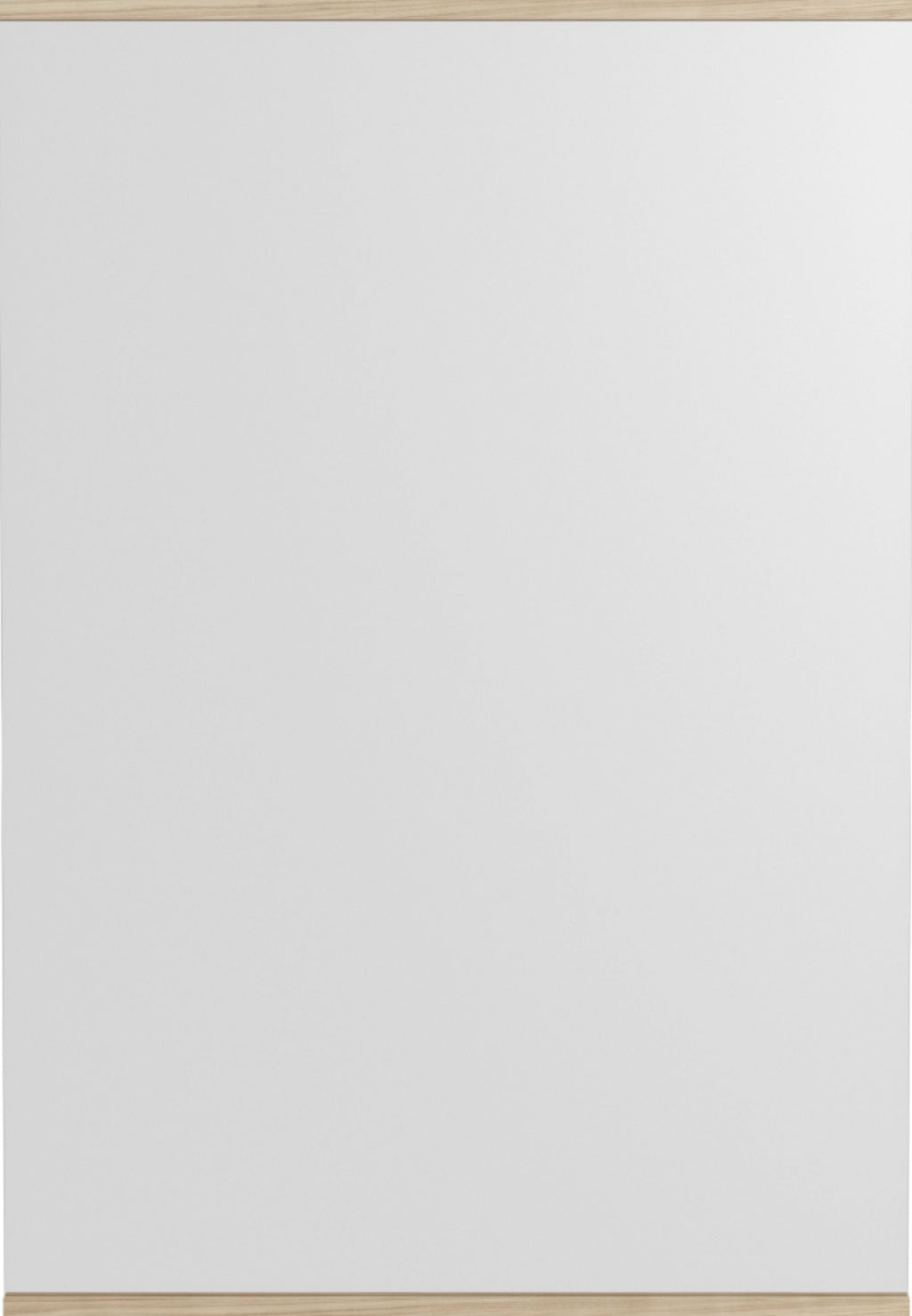 Minimalist Moebe Rectangular Wall Mirror in Ash - 101.8x70 cm