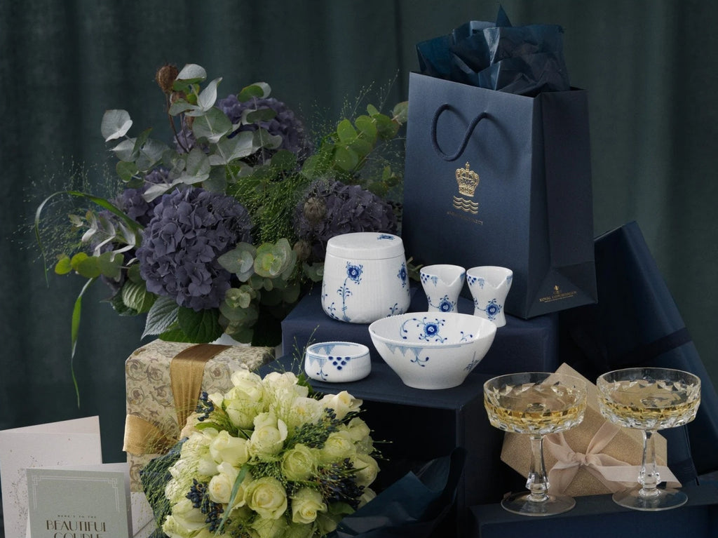 Royal Copenhagen Elements Blue Egg Cup, 2 Pcs.