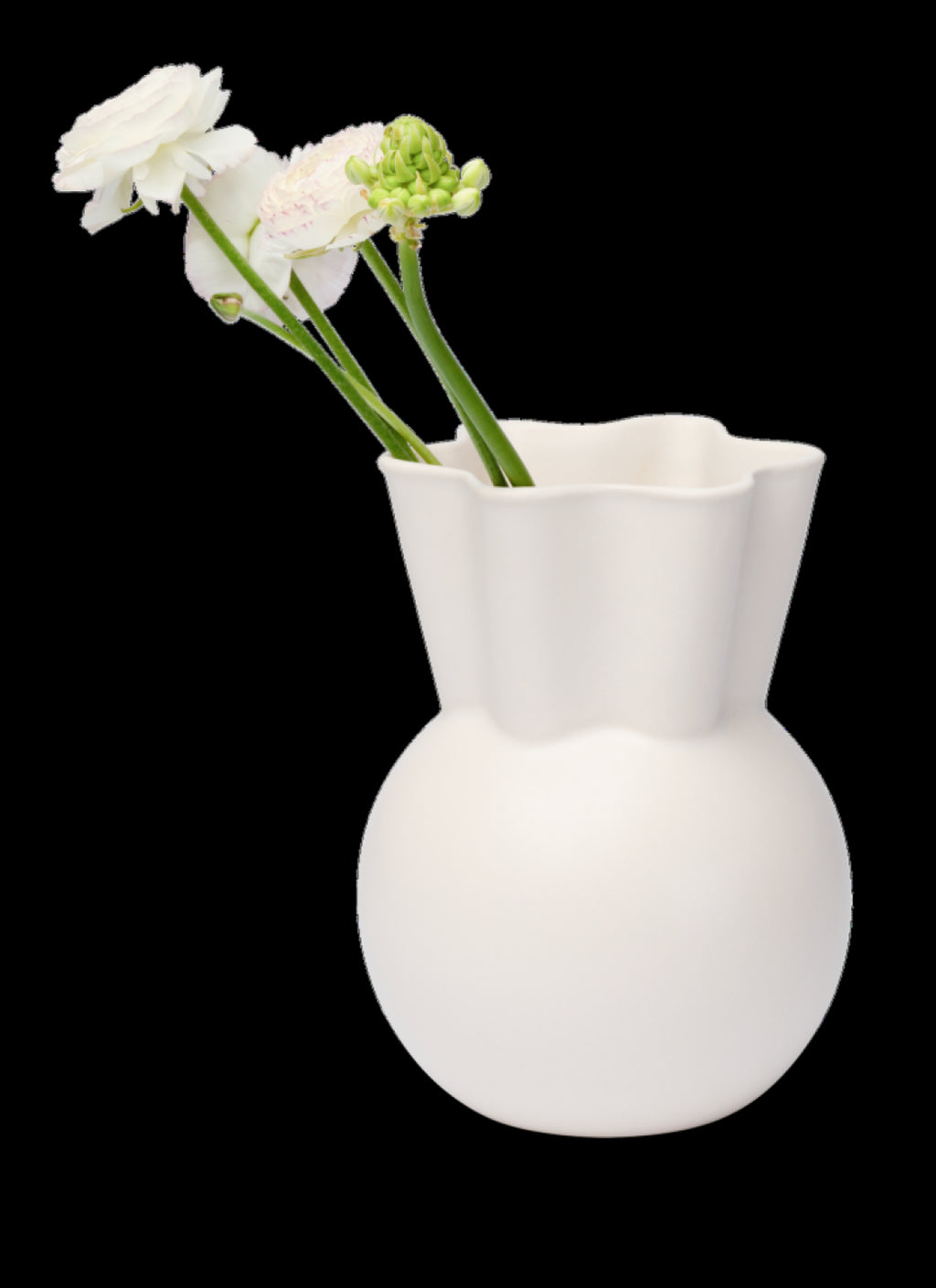 Spring Copenhagen Vase With Curved Top, 20cm