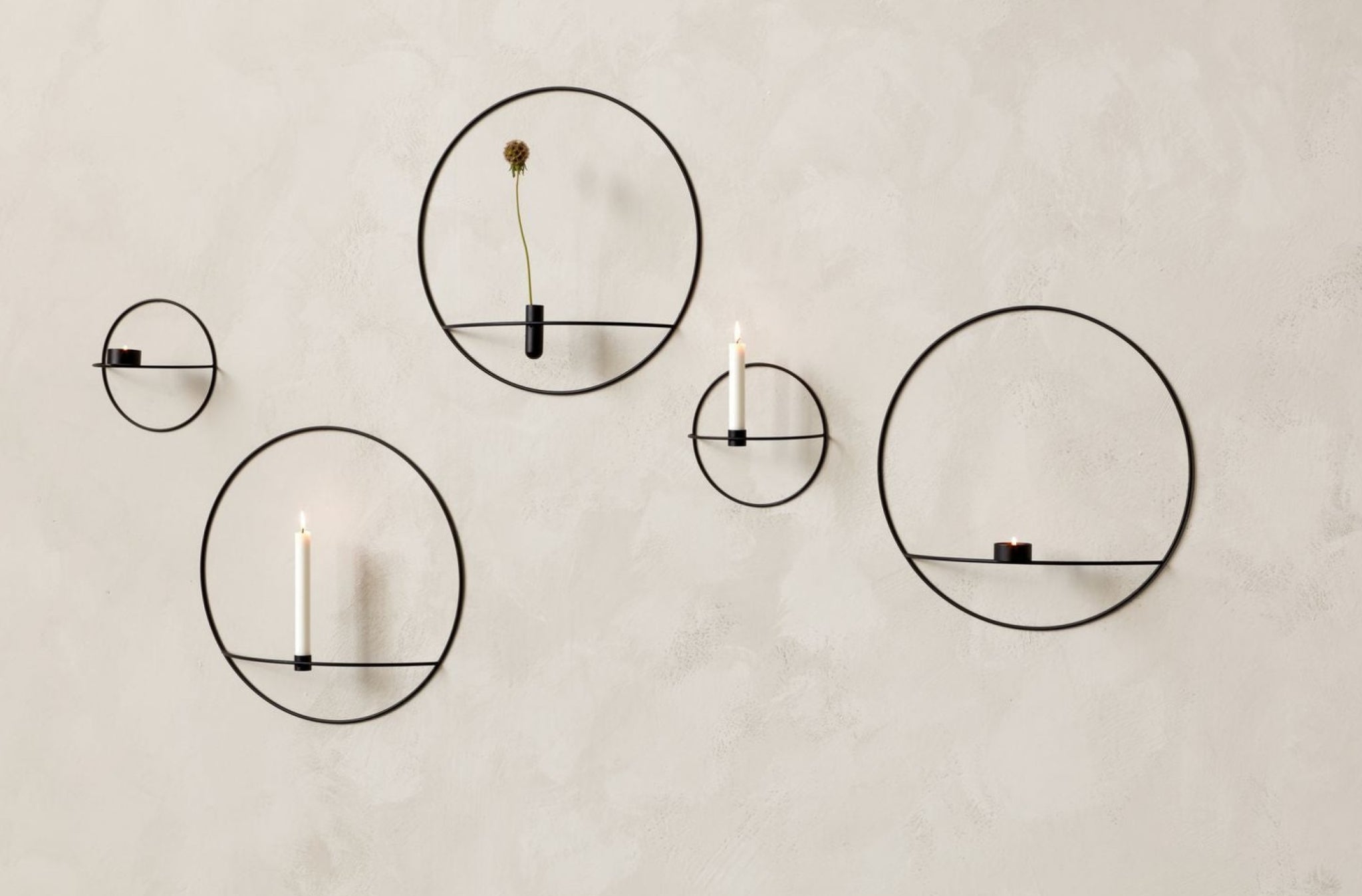 Audo Copenhagen Pov Circular Candle Holder Large, Brass