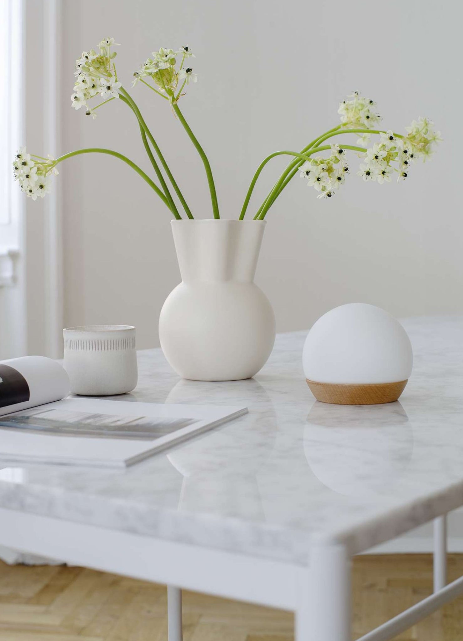 Spring Copenhagen Snowball Rechargeable Table Lamp