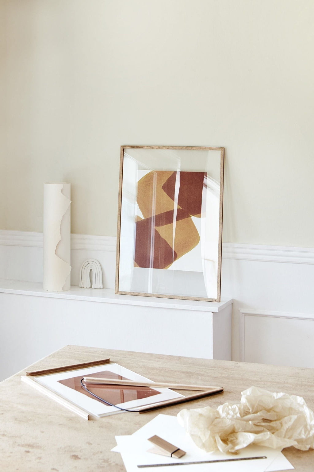 Moebe Frame 50x70 cm Oak - Stylish Acrylic Glass Frame Made in Europe