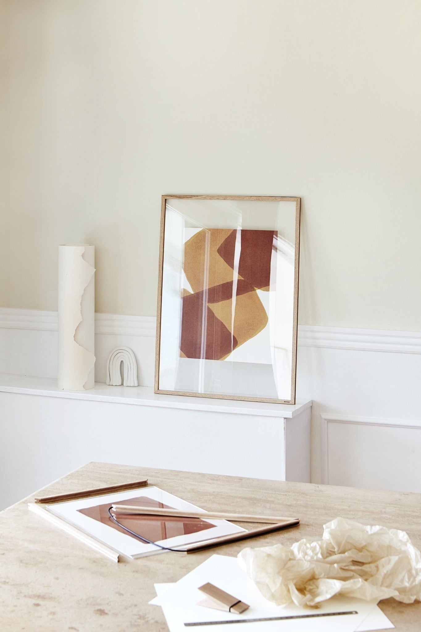 Moebe Frame 50x70 cm Oak - Stylish Acrylic Glass Frame Made in Europe