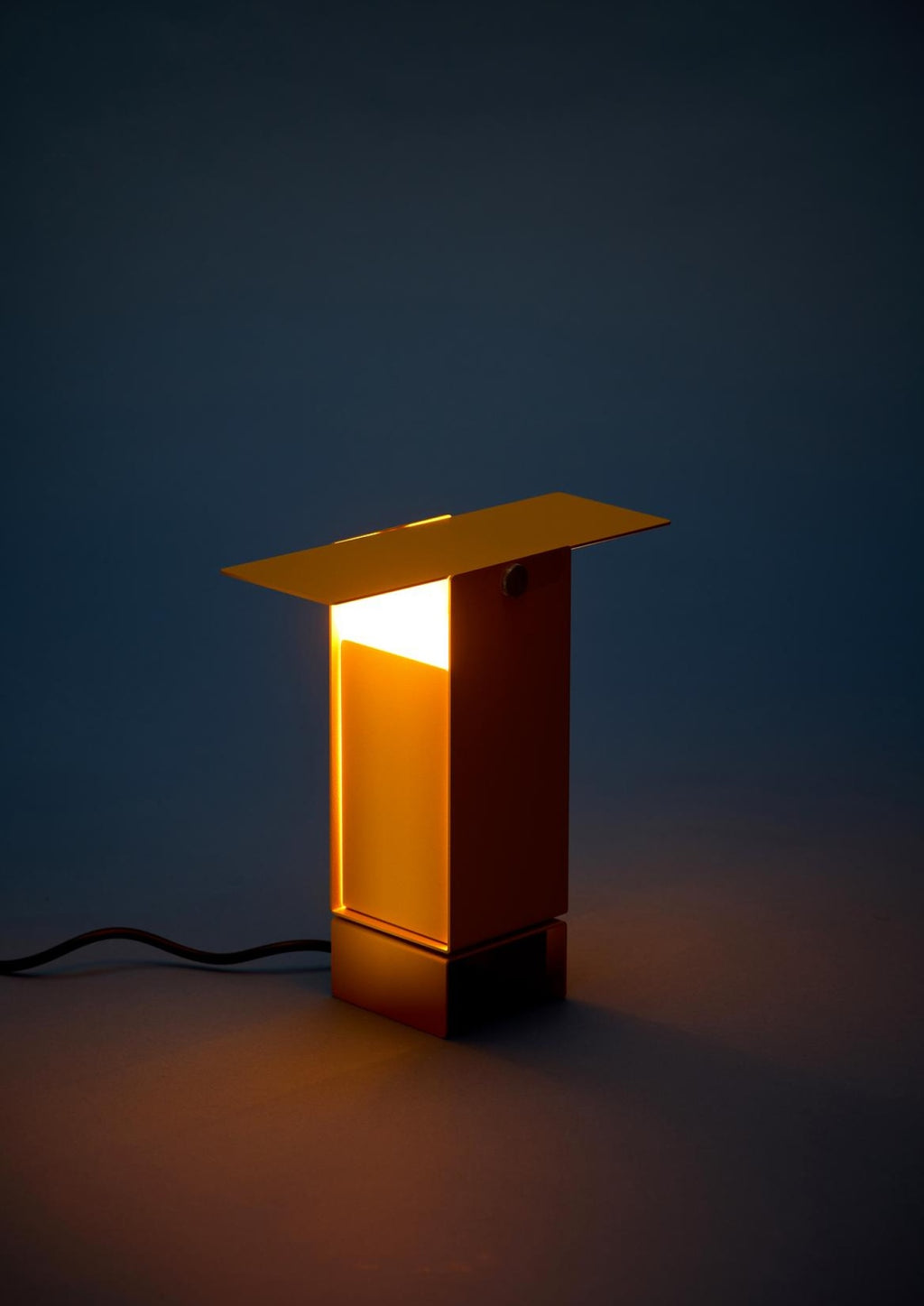 Illuminate Your Space: MOEBE Yellow Pivoting Table Lamp - Danish Design
