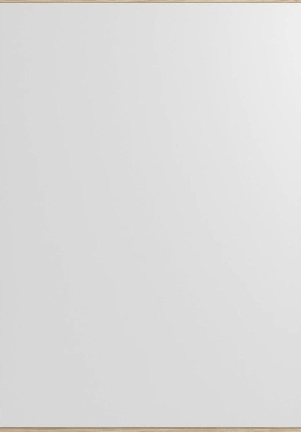 Minimalist Moebe Rectangular Wall Mirror in Ash - 101.8x70 cm