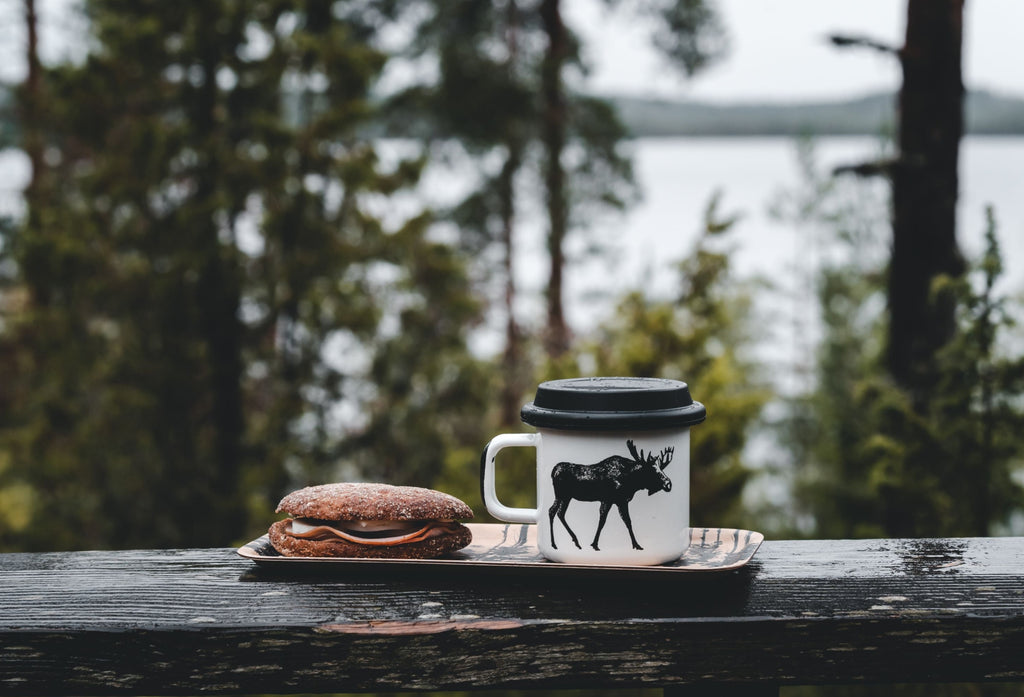 Muurla Silicone Take A Way Silicone Lid With Hole For A Straw, Light Blue