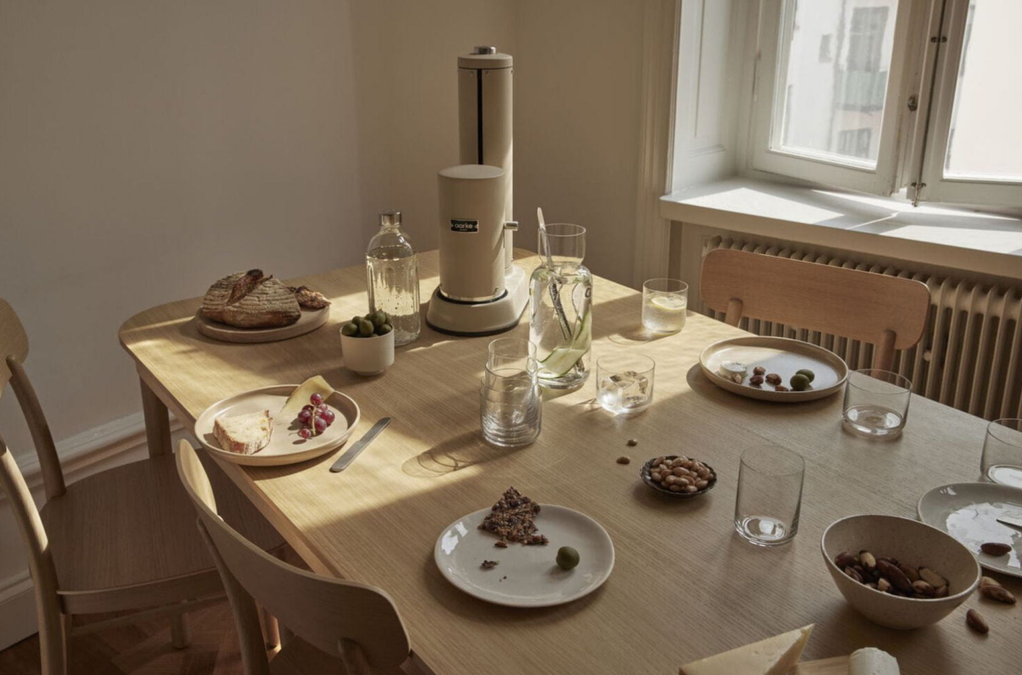 Aarke Nesting Glass Set: Stylish Crystal Glasses, Space-saving Design