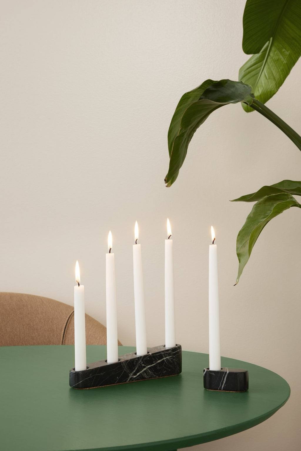 Spring Copenhagen Ilta Candleholder, Green