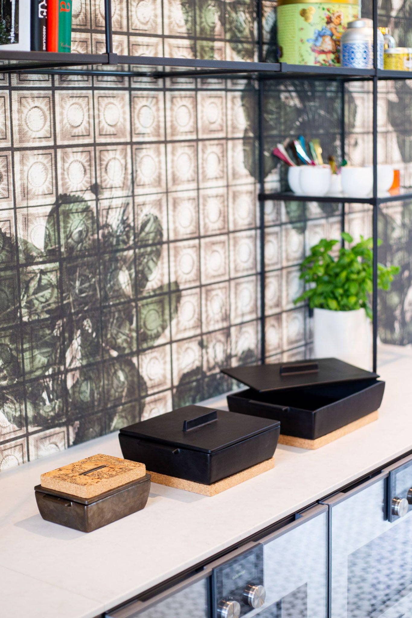 Dutchdeluxes rectangular casserole dish ceramic medium, platinum matt